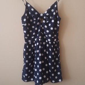 Blue and White Romper